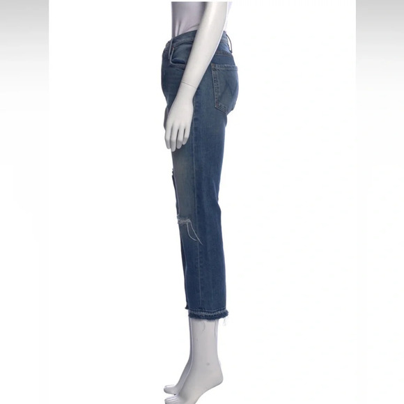 Mother Superior The Tomcat Undone Hem Jeans in Playing Dirty Size 26 - Picture 6 of 11